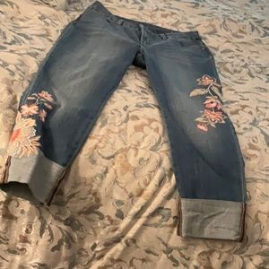 Embroidered jeans